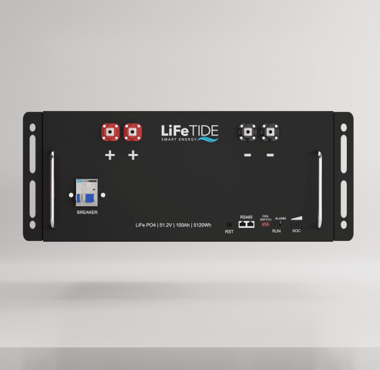 LiFeTIDE 5120Wh LiFePO4 51.2V 100Ah Battery