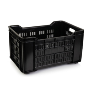 Agri-Meat Crate – Vented Sides And Solid Base – Recycled Material – Colours