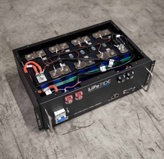 LiFeTIDE 2560Wh LiFePO4 25.6V 100Ah Battery